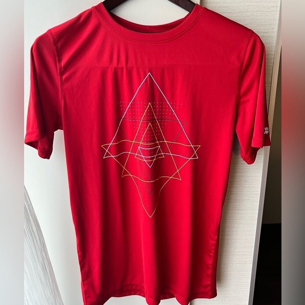 Boys T-Shirt All in Motion Red Workout Moisture‎ Wicking Sz XXL